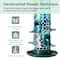Glitzhome® 20" Tall Blue & Green Mosaic Glass Hanging Bird Feeder